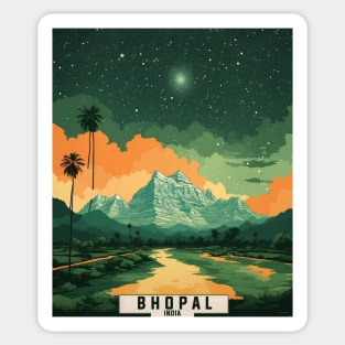 Bhopal India Vintage Tourism Travel Sticker